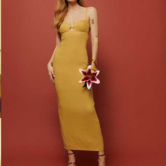 Reformation Malibu linen dress size 4 - Picture 1 of 6